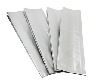 Bolsos de café reforzados de plata llanos comunes del papel de aluminio, bolsas que se puede volver a sellar de la comida