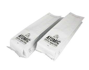 El blanco negro imprimió la bolsa lateral del escudete modificada para requisitos particulares para el acondicionamiento de los alimentos de la barrera